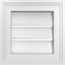 Ekena Millwork Vertical Surface Mount PVC Gable Vent: Functional, w/ 2"W x 1-1/2"P Brickmould Frame, 12"W x 12"H GVPVE12X1202SF - alternate 1